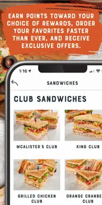 McAlister's Deli android App screenshot 4